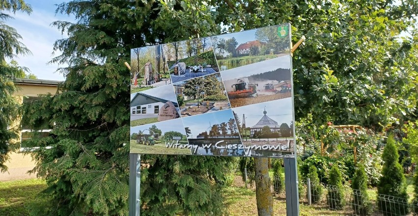Mieszkańcy Cieszymowa postawili we wsi tablicę informacyjną. Warto odwiedzić tę miejscowość! ZDJĘCIA!