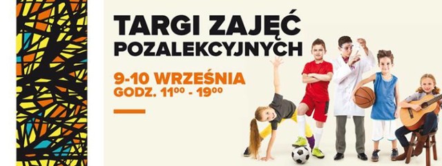 Wiadomym jest, że dziecko najlepiej rozwija się poprzez zabawę. Dlatego też w Galerii Bronowice odbędą się Targi Zajęć Pozalekcyjnych. Projektowanie 3D, robotyka, warsztaty chemiczne, zajęcia paleontologiczne, judo, a może speed-ball? Swoją ofertę przedstawi ponad 50 wystawców. 

Kiedy: 9-10 września godz. 11:00 - 19:00
Gdzie: Galeria Bronowice
Cena: wstęp wolny

Będzie można uzyskać rabaty na wyprawkę szkolną obowiązujące w wybranych sklepach, a także konkursy z nagrodami.