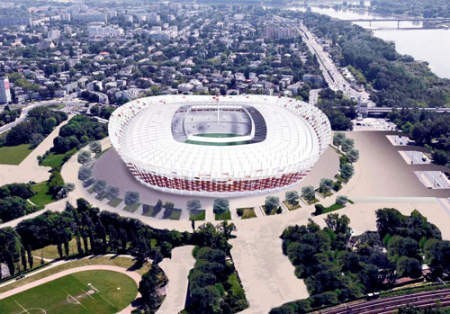 Minister sportu, prezes spółki PL 2012 oraz prezes PZPN nie mają wątpliwości, że Stadion Narodowy w Warszawie stanie na czas. Fot. materiały prasowe