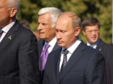 Jerzy Buzek, Władimir Putin i Angela Merkel na Westerplatte