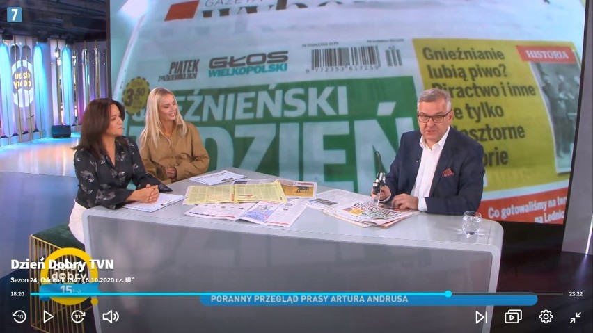 "Gnieźnieński Tydzień" w przeglądzie prasy "Dzień dobry TVN"